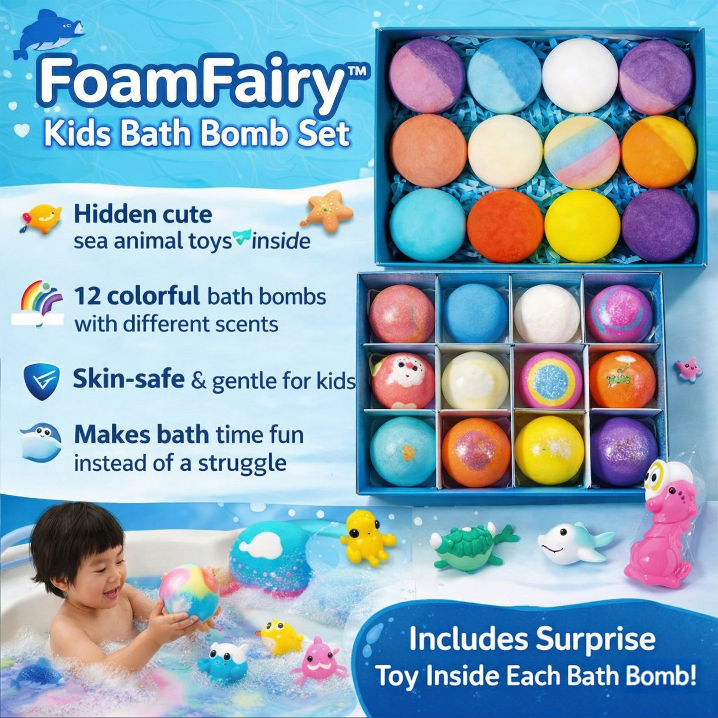 FoamFairy™ Kids Bath Bomb